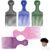 Hair Picks for Women, Wide Tooth Afro Pick Plastic Pick Comb Hairdressing Styling Tool for Women and Men Curly Hair Detangling (mixcolor 5pack)