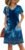 OFEEFAN Womens Summer Dresses 2025 Tulip Petal Short Sleeve V Neck Loose Swing Sundresses with Pockets Plain/Print