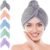 Soft Microfiber Hair Drying Towel Wrap, 5 Pack Elastic Hair Turbans for Fast Drying, Ideal for Women, Curly Wet Hair