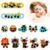 12 pcs Stick-on Fever Indicator Forehead Fever Kids Cartoon Stickers Temperature Fever Patch